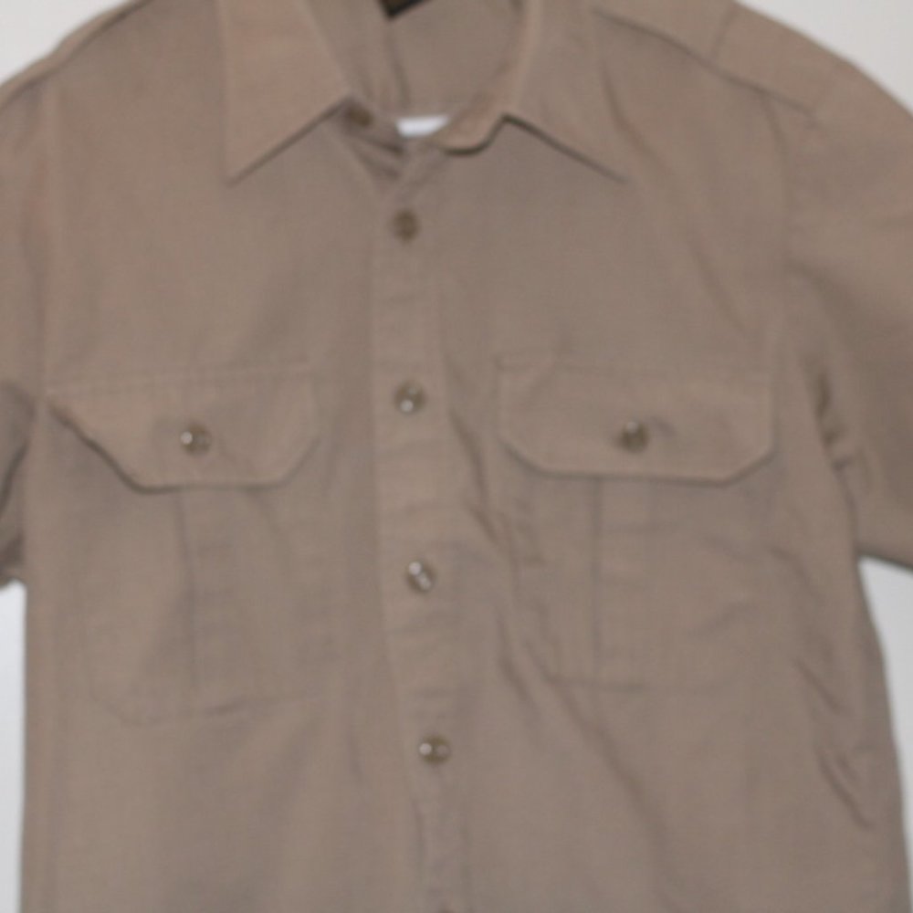 Propper Mens khaki tactical dress shirt size med